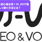 ビジネス初心者必見！VI_VOで楽しく稼ぐ方法とは？